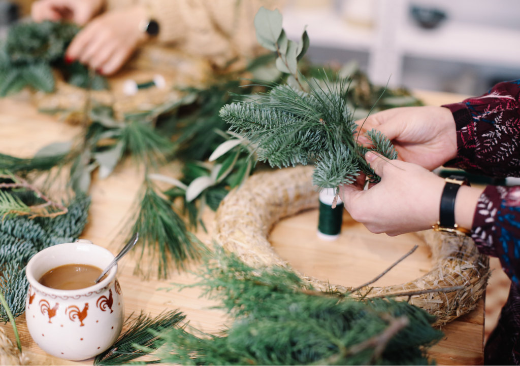 Wreathmaking in Malvern